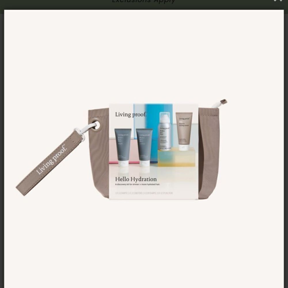 NWT Living Proof Hello Hydration Discovery Hair Care Kit PHD No Frizz Unisex